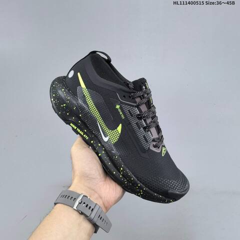 Nike Reactx Pegasus Trail 5 GTX Black Volt Grey White EU 36-45 Trail Shoe - Unisex BS-60320