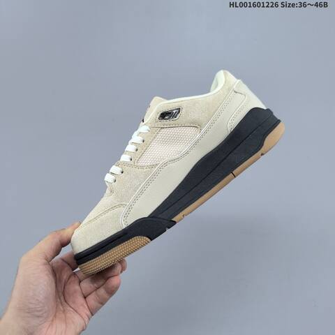 Jordan Flight Court Light Beige Cream With Black And Gum EU 36-46 Casual - Unisex (BS-67258)