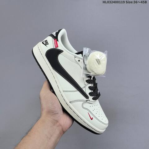 Jordan Travis Scott x Air Jordan 1 Low Reverse Mocha Sail Black Red EU 36-45 Lifestyle - Unisex (BS-66918)