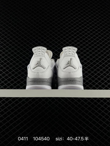 Jordan Air Jordan 4 Retro OG White Grey Red EU 40-47 5 Basketball Shoe - Men s BS-79504