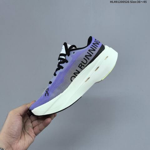 On Cloudboom Volt 3 MF30980462 Purple Black White Neon Yellow EU 36-45 Running Shoe Running Sneakers - Unisex (BS-69517)