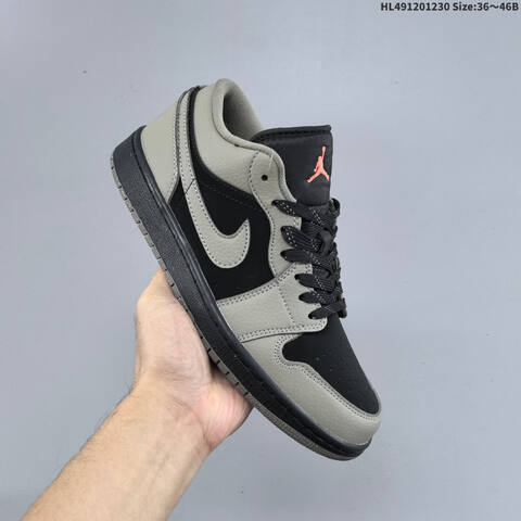 Jordan Air Jordan 1 Low Black Grey EU 36-46 Casual - Unisex (BS-67181)