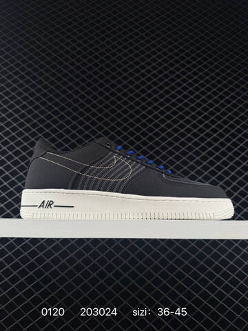 Nike Air Force 1 07 LV8 IQ9795 Black Grey Blue EU 36-45 Lifestyle - Unisex (BS-73048)