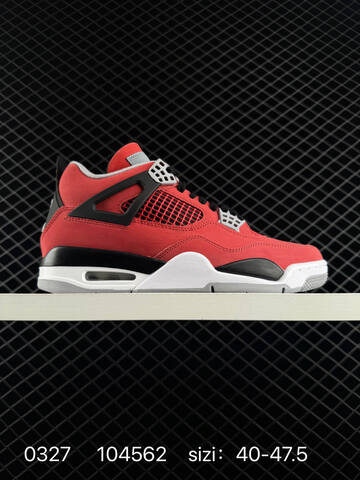 Jordan Air Jordan 4 Retro Toro Bravo Red Black White Grey EU 40-47 5 Basketball Shoe - Men's (BS-79592)