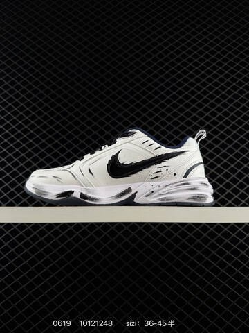 Nike Air Monarch IV White Black Navy EU 36-45 Training Shoe - Unisex (BS-70683)