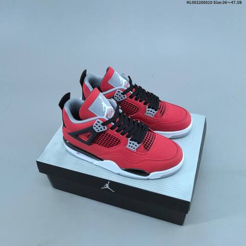 Jordan Air Jordan 4 Retro Toro Bravo Red Black White EU 36 47 5 Basketball - Unisex (BS-65777)