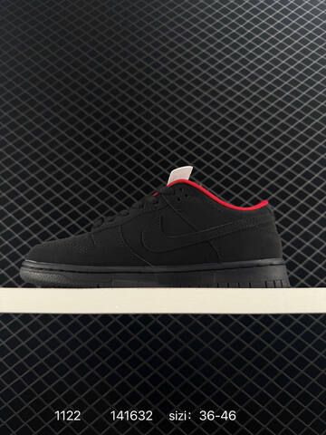 Nike Dunk Low Black Red 36-46 Skate - Unisex (BS-74063)