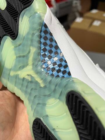 Jordan Air Jordan 11 Low Legend Blue White Black Blue Light Green Basketball Shoe BS-87320