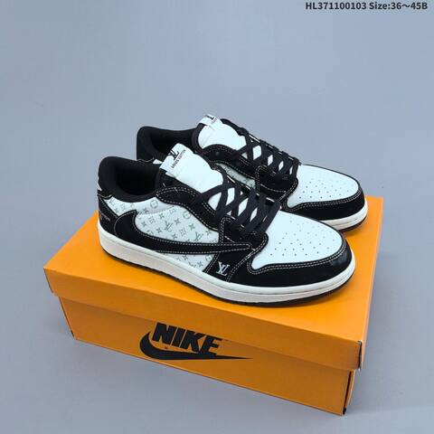 Jordan Air Jordan 1 Low x Travis Scott White Black Red EU 36-45 Lifestyle - Unisex (BS-67128)