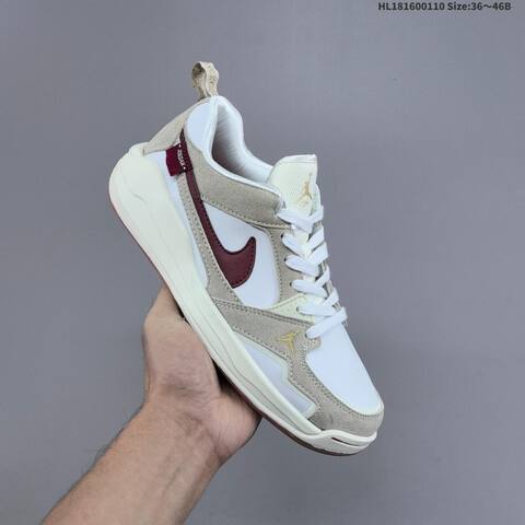 Jordan Air Jordan CMFT Era White Grey Burgundy 36-46B Casual - Women's (BS-67018)