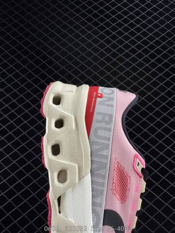 On Cloudmonster Hyper Pink Red Cream Black EU 36-40 Running Shoe Running Sneakers - Unisex (BS-85567)