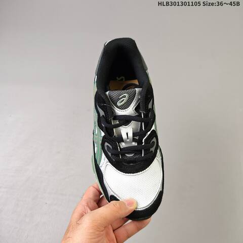 ASICS GEL NYC White Black Green Silver EU 36-45 Running Shoe Running Sneakers - Unisex (BS-69319)