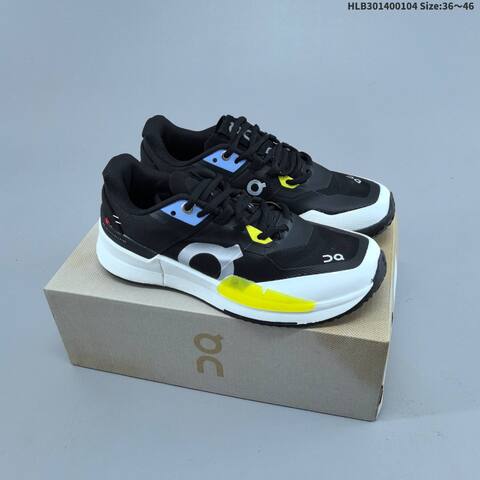 On Running THE ROGER Pro 2 Black White Yellow Pink EU 36-46 Tennis Shoe Casual Sneakers - Unisex (BS-69722)