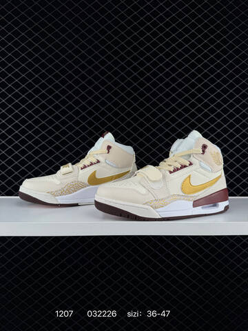 Jordan Air Jordan Legacy 312 Sail Gold Burgundy White Pink EU 36-47 Basketball Shoe - Unisex BS-80093