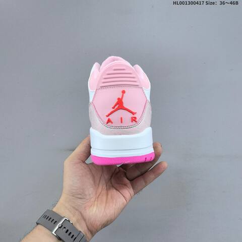 Jordan Air Jordan 3 Retro Spring Flowers White Pink EU 36-46 Basketball - Unisex (BS-66158)