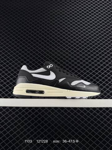 Nike Air Max 1 White Grey With Off-white Sole EU 36-47 5 Lifestyle - Unisex (BS-74402)