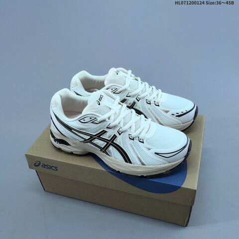 ASICS Gel Flux CN White Black Silver Cream EU 36 45 Running Shoe EU 36-45 Running Sneakers - Unisex (BS-69039)