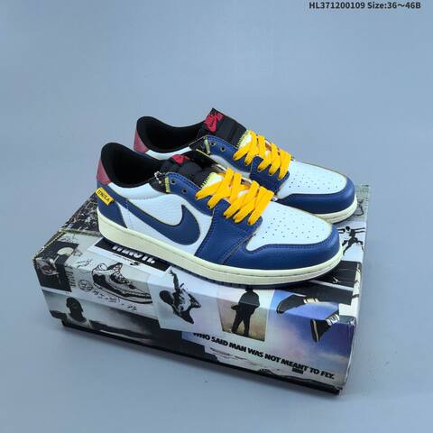 Jordan Air Jordan 1 Retro Low OG White Burgundy Black Yellow EU 36-46 Lifestyle - Unisex BS-67036
