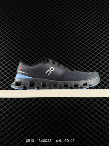 On Cloud X 4 Dark Grey Light Blue EU 39-47 Running Shoe Running Sneakers Unisex BS-85284