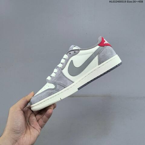 Jordan Air Jordan 1 Low Black White Grey EU 36-45 Lifestyle - Unisex (BS-65924)