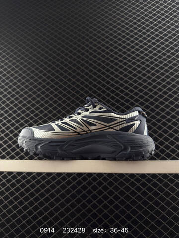 HOKA ONE ONE Mafate Speed 2 Silver Dark Navy Grey EU 36-45 Trail Shoe Trail Running Sneakers - Unisex (BS-86450)