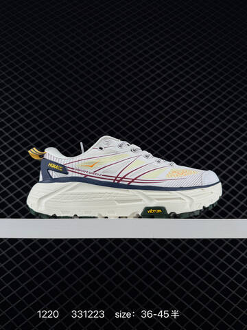 HOKA ONE ONE Mafate Speed 2 White Light Yellow Grey EU 36-45 Trail Shoe Trail Running Sneakers - Unisex (BS-86346)