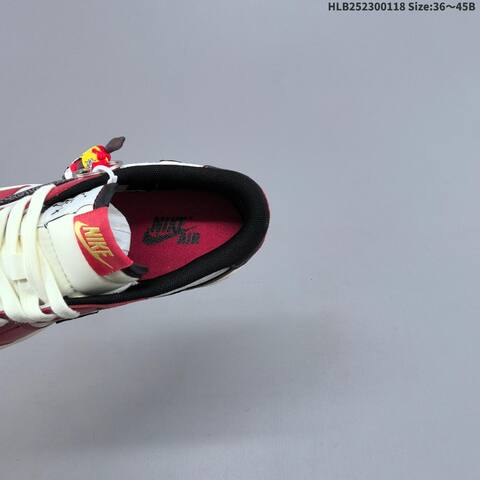 Jordan Air Jordan 1 Low x Travis Scott Red White Black EU 36-45 Casual - Unisex (BS-66924)