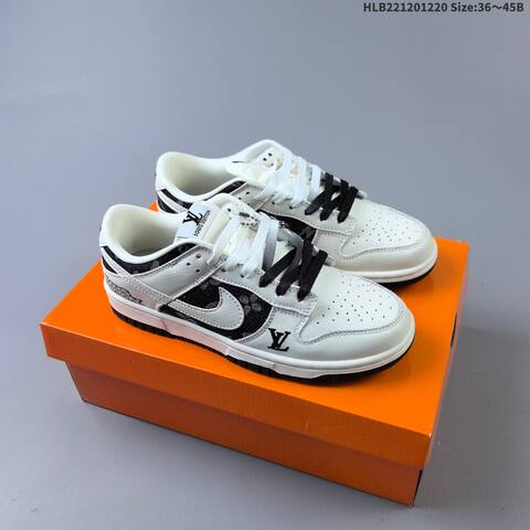 Nike SB Dunk Low Off White Light Grey Black EU 36-45 Skate Shoe - Unisex BS-62545