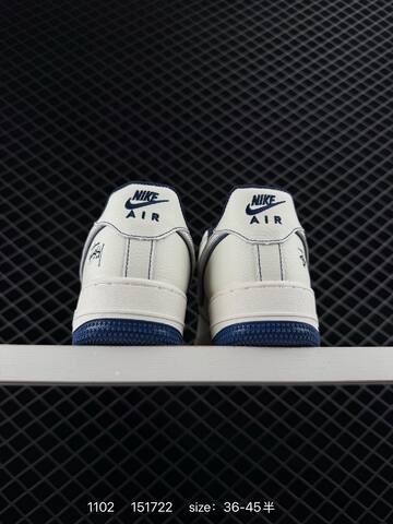 Nike Air Force 1 Low 07 White Navy Blue EU 36-45 Lifestyle - Unisex BS-74415