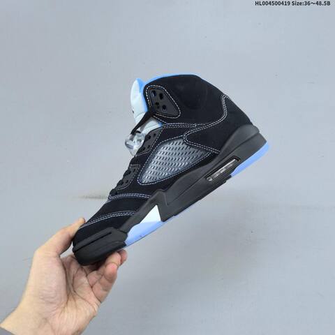 Jordan Air Jordan 5 Retro Black University Blue 36 48 5 Basketball - Unisex (BS-66138)