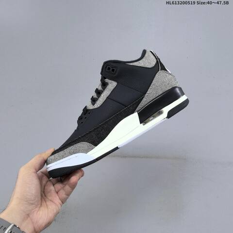Jordan Air Jordan 3 Retro SP x Levi s Black Grey White EU 40-47 5 Basketball - Men's (BS-65927)