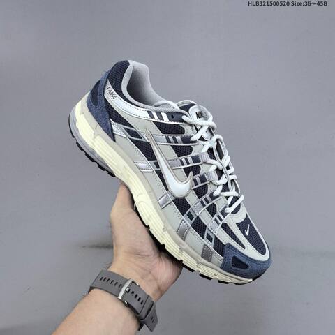 Nike P-6000 Navy Silver Grey Cream EU 36-45 Running Shoe Running Sneakers - Unisex (BS-60249)