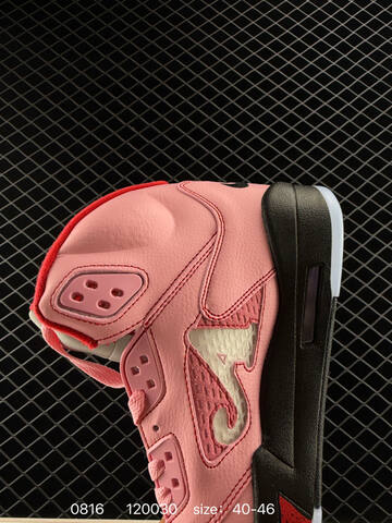 Jordan Air Jordan 5 Retro High DV4982-004 Pink Red Black White EU 40-46 Basketball Shoe - Men s BS-80904
