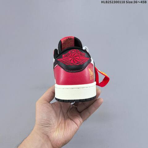 Jordan Air Jordan 1 Low x Travis Scott Red White Black EU 36-45 Casual - Unisex (BS-66924)
