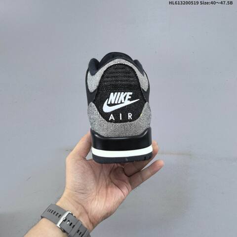 Jordan Air Jordan 3 Retro SP x Levi s Black Grey White EU 40-47 5 Basketball - Men's (BS-65927)