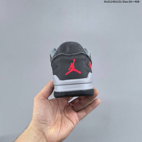 Jordan Flight Court Dark Grey Black Red EU 36-46 Casual - Unisex (BS-67169)