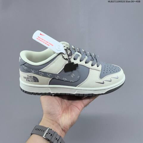 Nike Dunk Low Custom Black Beige Grey White Gum EU 36-45 Skate Shoe - Unisex BS-60136
