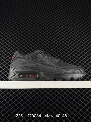 Nike Air Max 90 Black Red EU 40-46 Lifestyle - Men's (BS-73494)