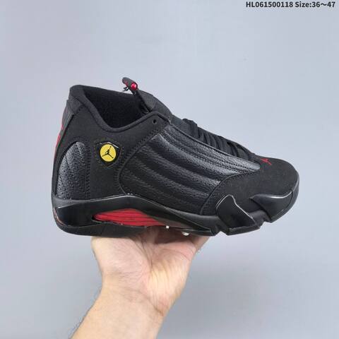 Jordan Air Jordan 14 Retro Black White Red EU 36-47 Basketball - Unisex (BS-66927)