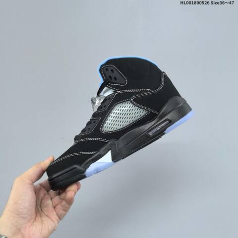 Jordan Air Jordan 5 Retro Black University Blue EU 36-47 Basketball - Unisex (BS-65875)