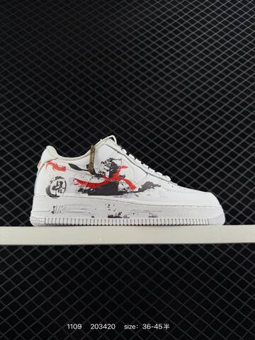 Nike Air Force 1 07 White Black EU 36-45 Lifestyle - Unisex (BS-74293)