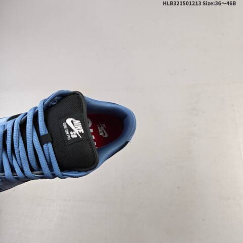 Nike SB Dunk Low Pro Black Blue EU 36-46 Skate Shoe - Unisex BS-62721
