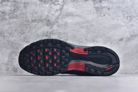Nike P-6000 Grey Black Red Running Shoe (BS-59671)