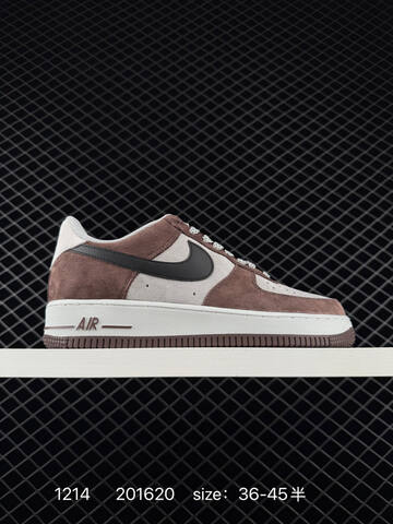 Nike Air Force 1 Low 07 Black White Gray With Red Accents EU 36-45 Casual - Unisex (BS-73716)