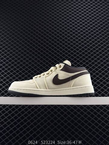 Jordan Air Jordan 1 Low Sail Dark Brown Black EU 36-47 Sneaker - Unisex (BS-81153)