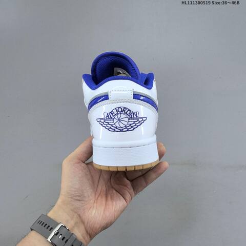 Jordan Air Jordan 1 Low OG White Blue Red Gum EU 36-46 Basketball - Unisex (BS-65926)