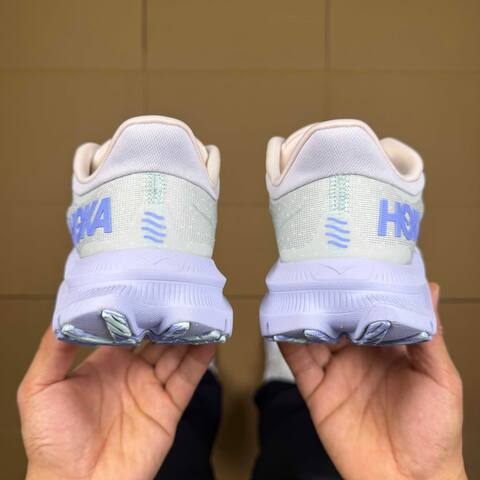 HOKA Kawana White Light Purple Pale Yellow Running Shoe Running Sneakers (BS-86926)