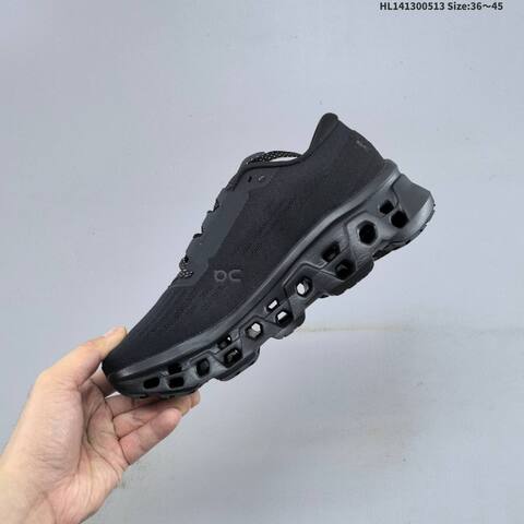 On Running Cloudmonster 3 Triple Black EU 36-45 Running Shoe Running Sneakers - Unisex (BS-69554)