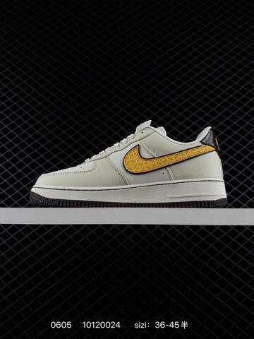 Nike Air Force 1 07 Low Beige Yellow Brown White Red EU 36-45 Casual - Unisex (BS-70966)