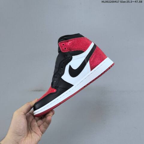 Jordan Air Jordan 1 High OG Ruby Black White Red 35 5-47 5 Basketball - Unisex (BS-66157)